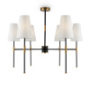 Люстра 6*E14 40Вт Черный и Латунь IP20 Tida FR5196PL-06BBS Freya