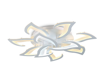 Потолочный светодиодный светильник с пультом FA4473/7+3 WH белый 112W 3000+6400K/4200K/6400+3000K D850*120 (ПДУ ИК) Ambrella Light