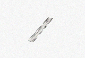 Лоток замковый перфорированный ЛМЗ 100х65х2500 УТ1,5, оцинкованный лист, S1,5