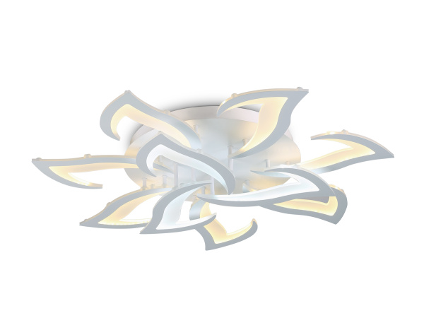 Потолочный светодиодный светильник с пультом FA4473/7+3 WH белый 112W 3000+6400K/4200K/6400+3000K D850*120 (ПДУ ИК) Ambrella Light