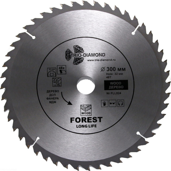 Диск пильный 300*32*48Т FLL824 Trio-Diamond