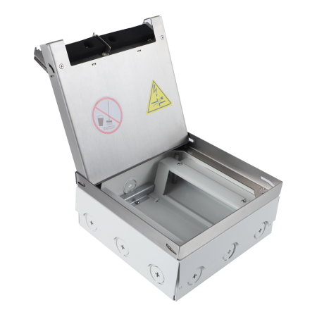 Donel Лючок в пол 12 мод. (6 мод. 45х45 мм.) верт. установка, металл, в уровень с напольным покрытие