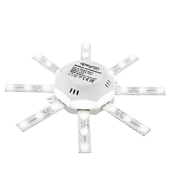 12-16 Комплект светод. линеек "Звездочка" для н/п свет-ка 220В, 8Вт, smd5730, 600 Лм, IP30, 3000К, Ø140мм APEYRON