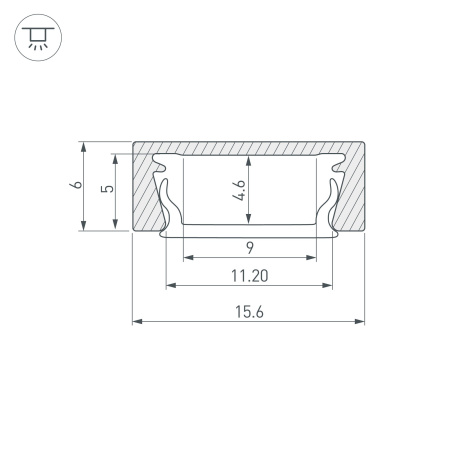 Профиль MIC-M-3000 (Алюминий) Arlight
