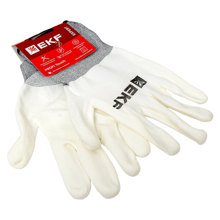 Перчатки рабочие PROFI Touch для чистовых работ (15 класс, 9 размер) Expert EKF