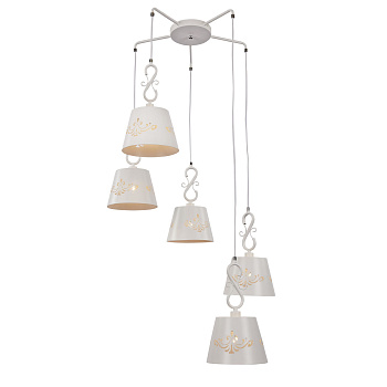 Подвесной светильник 5*E14 40Вт Белый IP20 Aurora FR2259-PL-05-W Freya