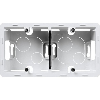 INSPIRIA Коробка накладного монтажа горизонт/вертик 2 пост . белый IP20 Legrand