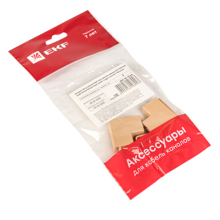 Поворот 90 гр, (15х10) (4 шт) светлое дерево EKF-Plast