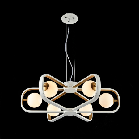 Подвесной светильник 6*G9 40Вт Белый с Золотом IP20 Avola MOD431-PL-06-WG Maytoni