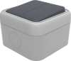 Donel W55 Переключатель 2-кл. накладной, серый, IP55, серия (тип) DIP55