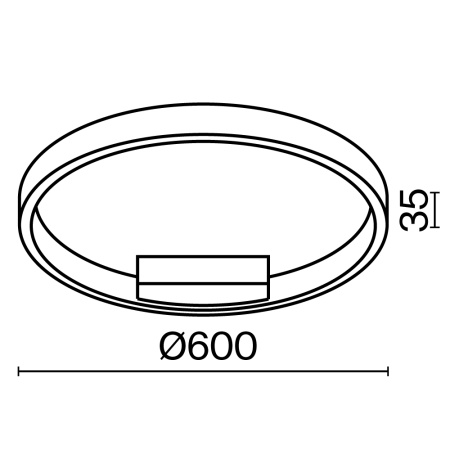 Потолочный светильник LED 35Вт Белый IP20 Rim MOD058CL-L35WK Maytoni