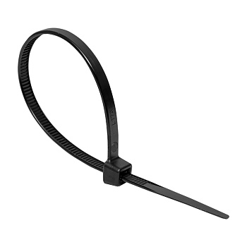 Хомут P6,6 стандартный (ч), 4,8x400 (100шт) FlexLock PROxima EKF