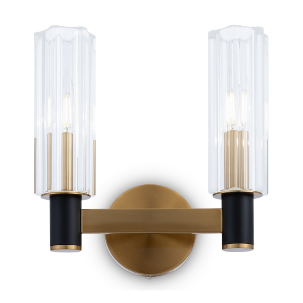 Настенный светильник (бра) 2*E14 40Вт Латунь IP20 Ambra FR5167WL-02BS Freya