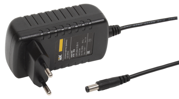 Драйвер LED ИПСН-ECO 24Вт 12В адаптер-Jack5,5 IP20 IEK