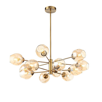 Светильник подвесной Золотистый/Янтарный E14 12*40Вт SL1500.203.12 ST LUCE