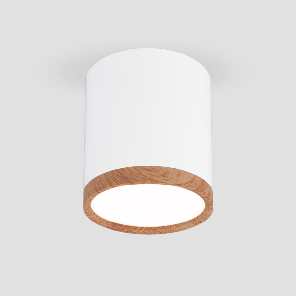 Накладной акцентный светодиодный светильник 6Вт 4200К белый матовый, светлый дуб IP20 (a040548) Elektrostandard