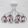 Потолочная люстра с плафонами 8*E27 40Вт хром IP20 Marci (30164/8 хром) Eurosvet