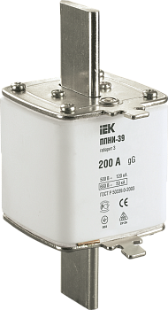 Плавкая вставка предохранителя ППНИ-39 габарит 3 200А IEK
