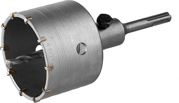 Коронка по бетону "Мастер" с державкой SDS-Plus, 80 мм ЗУБР