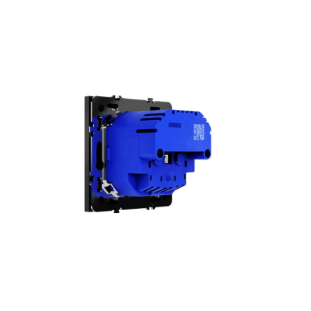 Розетка встраиваемая Voltum S70 с заземлением и защитными шторками, 16А, с USB, A+A, (черный матовый
