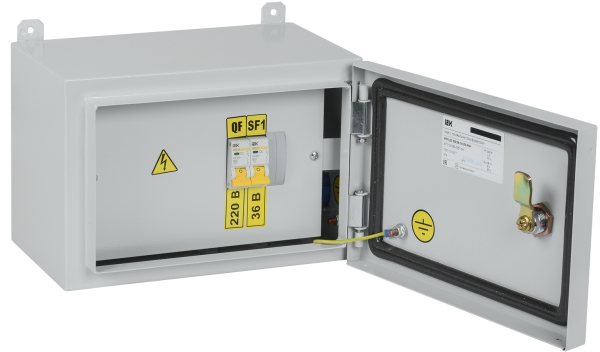 Ящик с понижающим трансформатором ЯТП-0,25 230/36-2 УХЛ2 IP54 IEK