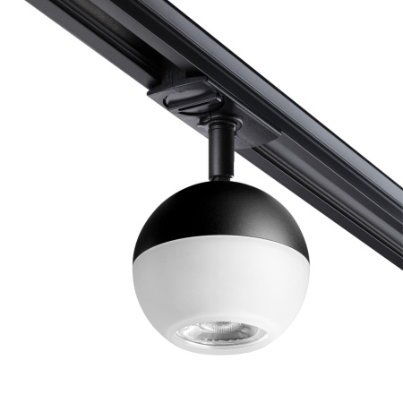 Св-к трековый однофазный IP20 GU10 9W 220V GARN черный NOVOTECH