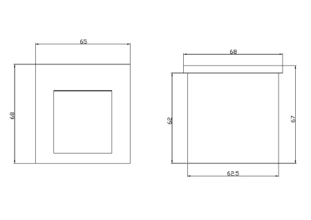 Встраиваемый светильник 3Вт 3000K Белый IP20 Arca O038-L3W Outdoor