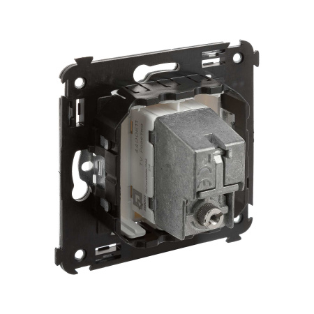 Розетка TV проходная в стену, "Avanti", "Белое облако" DKC