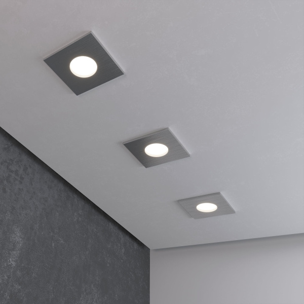 Влагозащищенный точечный светильник GU10 серебряный IP44 (a053363) Elektrostandard