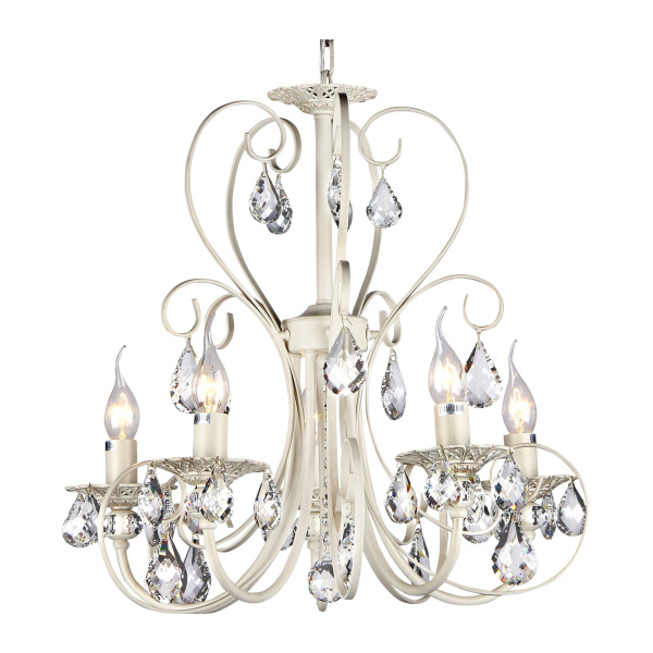 Люстра 5*E14 60Вт Жемчужное Золото IP20 Princess ARM270-05-R Maytoni