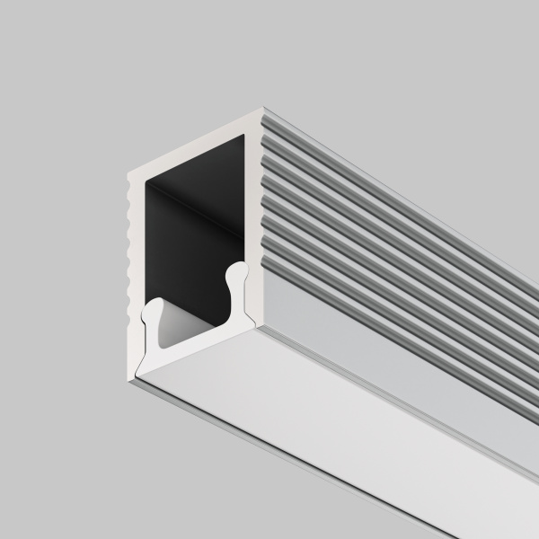 Алюминиевый профиль накладной 08x09 Серебро (ALM-0809-S-2M) Technical Maytoni