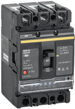 Выключатель автоматический ВА88-32 3П 125А 35кА MASTER с электронным расцепителем IEK