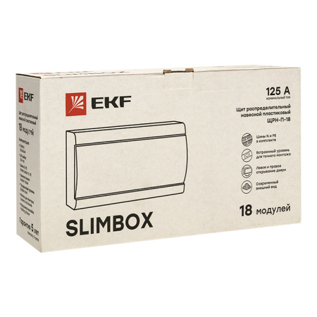 Щит распределительный ЩРН-П-18 "SlimBox" белая дверца IP41 PROxima EKF