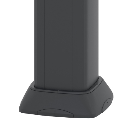 Телескопическая алюминиевая колонна, 1.5 - 3м, цвет чёрный DKC