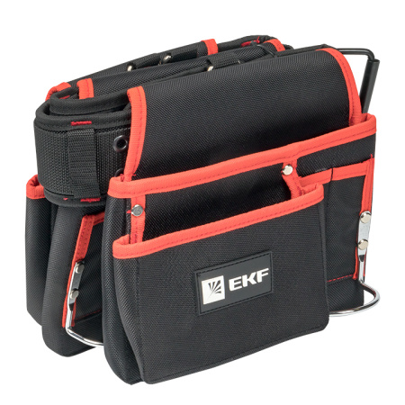 Сумка-пояс двухсекционная усиленная с двухшпеньковым ремнем С-12 Professional EKF