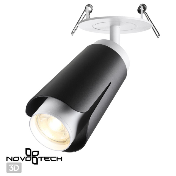 Св-к встр.IP20 GU10 9W 220V TULIP черный NOVOTECH