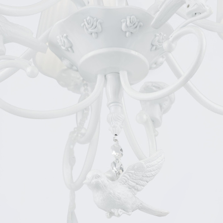 Люстра 6*E14 40Вт Жемчужный белый IP20 Passarinho ARM001-06-W Maytoni