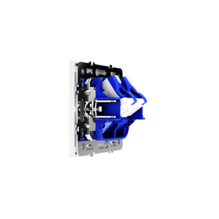 Розетка компьютерная встраиваемая Voltum S70 двойная RJ45+RJ45 КАТ.6, (белый глянцевый)