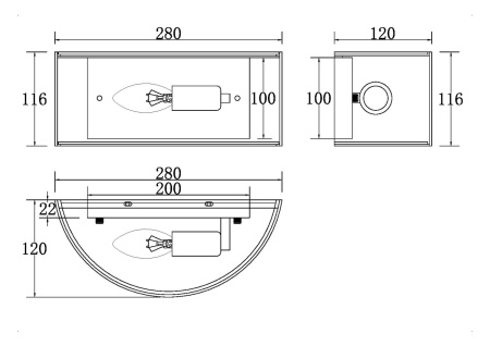 Бра 1*E14 40Вт Хром IP20 Ripple MOD096WL-01CH Maytoni
