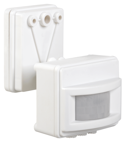 Датчик движения ДД-017 1100Вт 120град 12м IP44 белый IEK