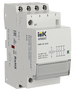 Контактор модульный KMR 25А 230В AC 4НЗ ARMAT IEK