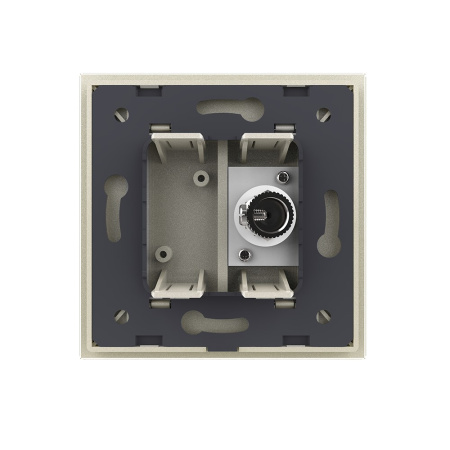 Розетка телевизионная одинарная 1 пост, цвет жемчужный Livolo