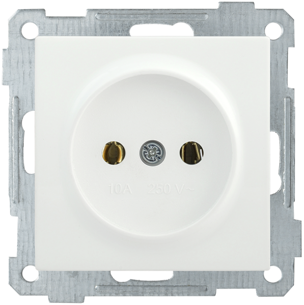 Розетка без з/з РС10-1-0-Б 10А BOLERO белый IEK