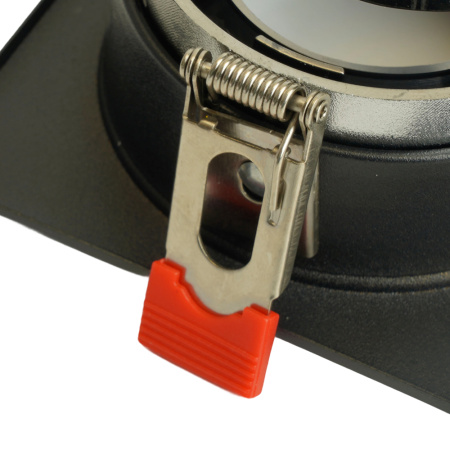 Светильник потолочный встраиваемый, MR16 G5.3, черный + черный хром DL3112 Feron