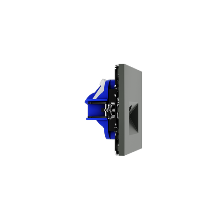 Розетка компьютерная встраиваемая Voltum S70 RJ45 КАТ.6, (титан)