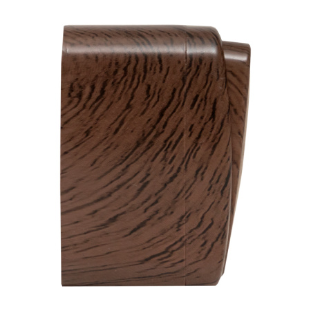 Минск Выключатель 1-клавишный ОП 10А с индикатором тёмное дерево EKF