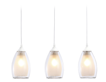 Подвесной светильник TR3536/3 WH/CL/FR белый/прозрачный/белый матовый E27*3 max 40W 640*120*820 Ambrella Light