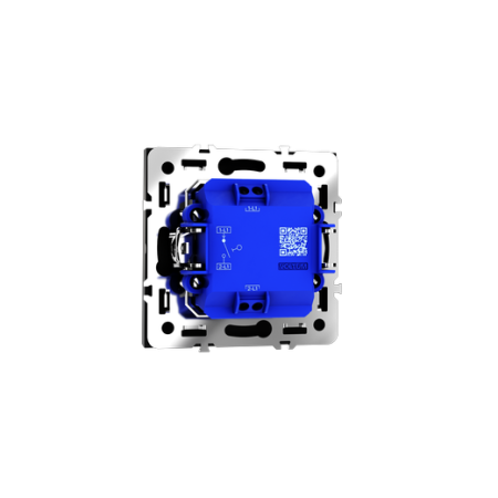 Выключатель встраиваемый Voltum S70 одноклавишный 10А, (черный матовый)