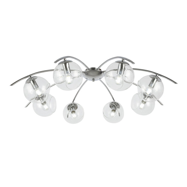 Люстра потолочная Хром/Прозрачный E14 8*40Вт SLE102602-08 EVOLUCE