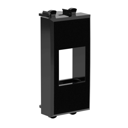 Адаптер без шторки для Keystone, "Avanti", "Черный квадрат", 1 модуль DKC